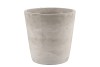 CONCRETE GREY POT ROUND 19X19CM