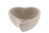 CONCRETE GREY BOWL HEART 14X6CM