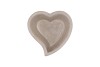 CONCRETE GREY BOWL HEART 14X6CM