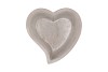 CONCRETE GREY BOWL HEART 17X8CM
