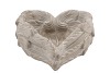 CONCRETE SAINT HEART WINGS GREY 15X7CM