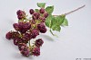 FRUIT BRANCH MULBERRY RED 78CM