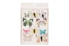 PICS DE DÉCORATION PAPILLON SUR CLIP ROSE 5-8CM MIX PAR 10 PIÈCES