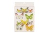 PAPILLON SUR CLIP JAUNE 5-8CM MIX PAR 10 PIÈCES