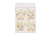 STICK-INS BUTTERFLY ON CLIP YELLOW MIX 5X8CM SET OF 10