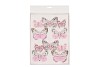 PICS DE DÉCORATION PAPILLON SUR CLIP ROSE 5-8CM MIX PAR 10 PIÈCES