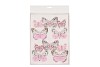 STICK-INS BUTTERFLY ON CLIP PINK MIX 5X8CM SET OF 10