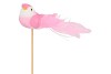 PICK BIRD ON STICK PINK P/1 11X4X50CM