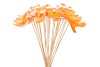 PICK BIRD ON STICK ORANGE P/1 11X4X50CM