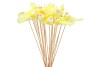 PICK BIRD ON STICK YELLOW P/1 11X4X50CM