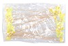 PICK BIRD ON STICK YELLOW P/1 11X4X50CM