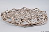PLATEAU SERVEUR EN BOIS CURLY BLANC 65X7CM