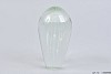 DECO MÉDUSE BLANC EN VERRE 8X16CM