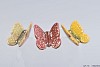 BUTTERFLY TOUSLED YELLOW/BLUE/RED 5X4CM ASSORTED A PIECE