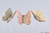 BUTTERFLY TOUSLED PINK/BLUE/GREEN 6X4CM ASSORTED A PIECE