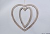 WOODEN DOUBLE HEART NATURAL 40X40X2CM