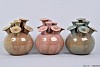 VAAS TROMPET ROZE/GROEN/BLAUW 14X17CM ASSORTI PER STUK