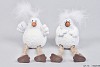 HUHN STEIN BAUMELN BEINEN WEIß 8X8X14CM SORTIERT PRO STÜCK