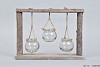 REK BERK + 3-GLAS HANGPOTJES 35X8X26CM