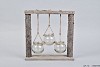 REK BERK + 3-GLAS HANGPOTJES 30X8X30CM