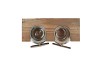 LOVE WOOD RACK 2X GLASS 9X9X8CM
