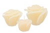 CANDLE ROOS IVORY 8X7CM