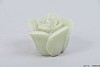 CANDLE ROSE MOSS GREEN 8X7CM