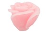 CANDLE ROSE WHITE PINK 14X12CM