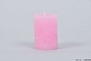 CANDLE CURL LIGHT PINK 7X10CM