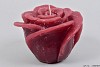 CANDLE ROSE ROSE RED 14X12CM