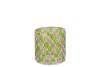GLOWING MOSAIC GREEN/SAND T-LIGHTS 8X8CM
