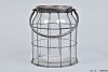 WINDLICHT METALL SCHWARTZ 18X21CM