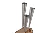 TEA LIGHT CONE SILVER 4X25CM