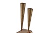 TEA LIGHT CONE GOLD 4X25CM