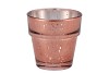 PORTE-BOUGIES EN VERRE BRONZE BRILLANT 7CM