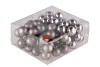 GLASS BALL TITAN GREY 30MM ON WIRE P/72