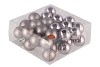 GLASS BALL TITAN GREY 40MM ON WIRE P/36