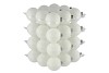 GLASS BALL ARCTIC WHITE MATT 57MM P/36