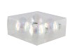 GLASS BALL CLEAR PEARL 100MM P/4