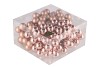 GLASS BALL SMOKEY ROSE 25MM ON WIRE P/144