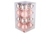 GLASS BALL SMOKEY ROSE 80MM P/16
