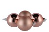 GLASS BALL SMOKEY ROSE 100MM P/4