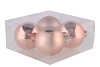GLASS BALL SMOKEY ROSE 100MM P/4