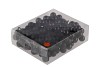 GLASS BALL COMBI BLACK 20MM ON WIRE P/144