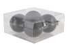 GLASS BALL COMBI BLACK 100MM P/4