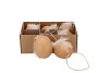 EGG + FEATHER NATURAL 6CM SET OF 6
