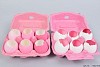 EI IN DOOS KLEUR MIX ROZE PER 6 STUKS