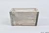 WOODEN BOX SQUARE GREY 17X17X9CM