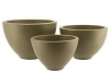 VINCI ARMY GREEN BOWL 23X15CM NM