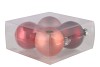 GLASS BALL COMBI HIBISCUS 100MM P/4
